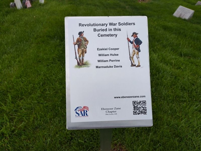 Revolutionary War Soldiers Buried in this Cemetery Marker. Click for full size. Revolutionary War Soldiers Buried in this Cemetery Marker image. Click for full size.
