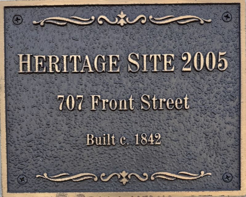 707 Front Street Marker. Click for full size. 707 Front Street Marker image. Click for full size.