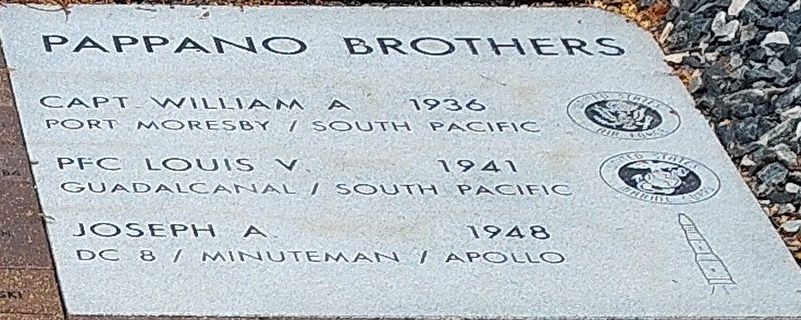Pappano Brothers Marker. Click for full size. Pappano Brothers Marker image. Click for full size.