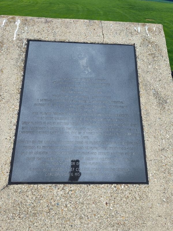 The Bill Jobko Football Stadium Marker image. Click for full size.