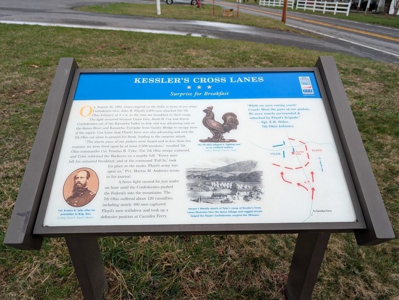 Kessler's Cross Lanes Marker. Click for full size. Kessler's Cross Lanes Marker image. Click for full size.