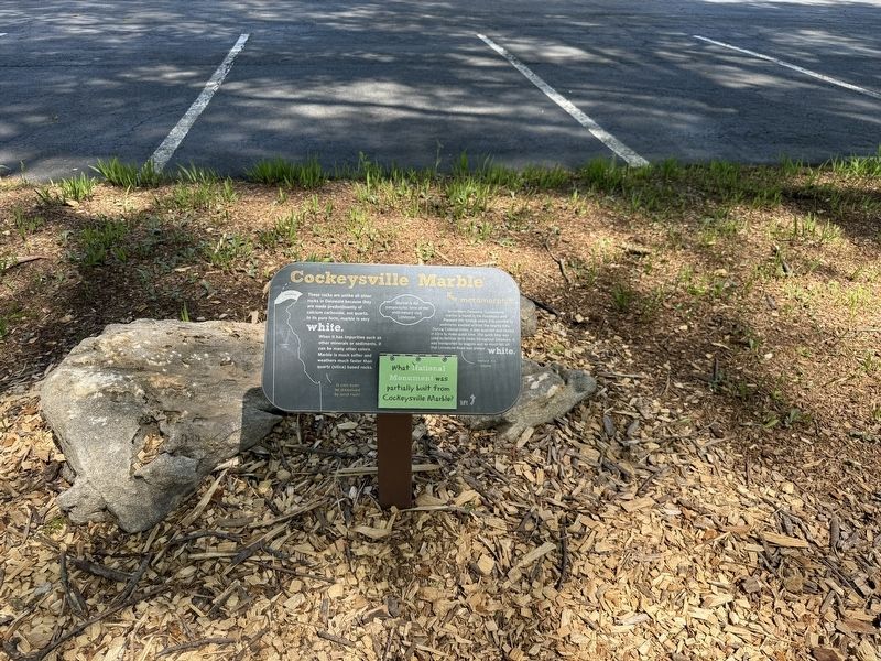 Cockeysville Marble Marker image. Click for full size.