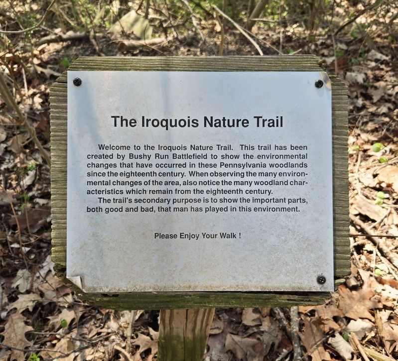 The Iroquois Nature Trail Marker. Click for full size. The Iroquois Nature Trail Marker image. Click for full size.