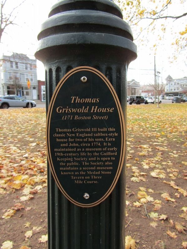 Thomas Griswold House Marker image. Click for full size.