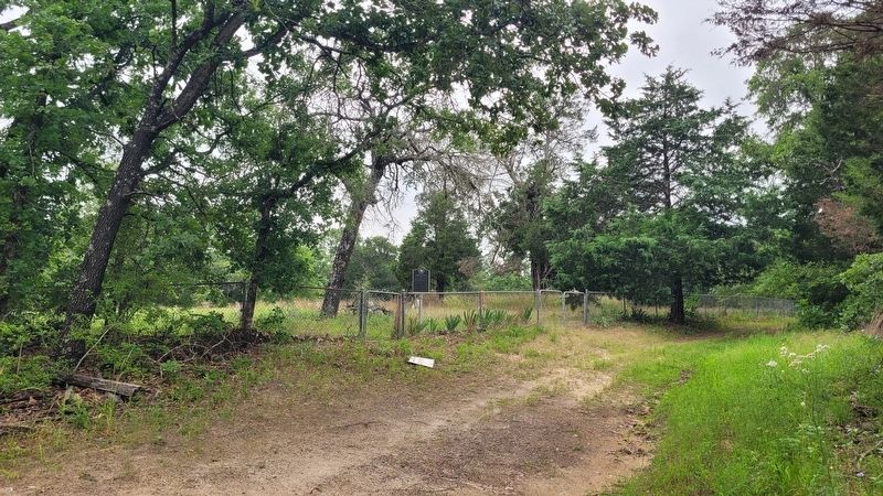The view of the entrance to Harrison Chapel Cemetery and Marker. Click for full size. The view of the entrance to Harrison Chapel Cemetery and Marker image. Click for full size.