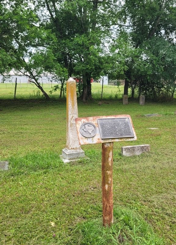 The view of the James Bonner Rogers Marker and Gravestone in the cemetery. Click for full size. The view of the James Bonner Rogers Marker and Gravestone in the cemetery image. Click for full size.