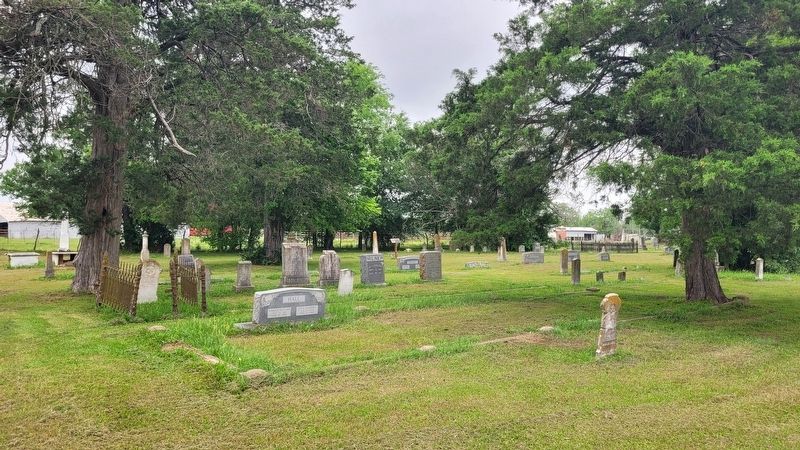 The wide view of the James Bonner Rogers Marker in the cemetery. Click for full size. The wide view of the James Bonner Rogers Marker in the cemetery image. Click for full size.