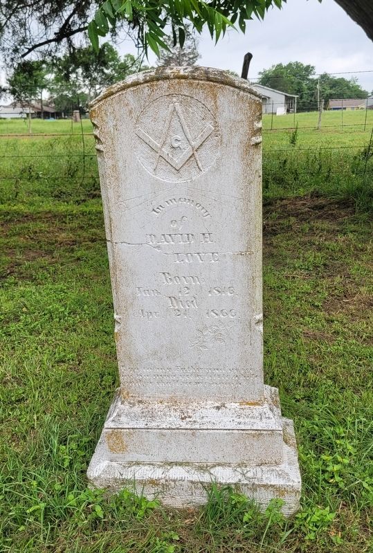 David Hall Love Gravestone image. Click for full size.