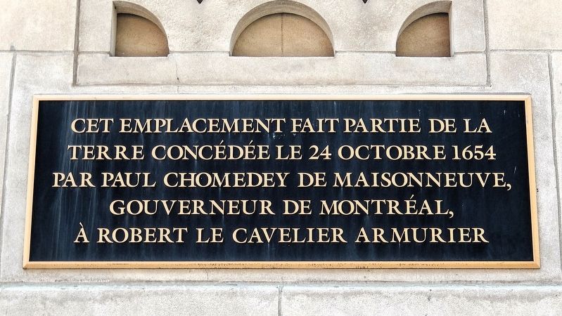 La terre concédée le 24 octobre 1654 Marker. Click for full size. La terre concédée le 24 octobre 1654 Marker image. Click for full size.