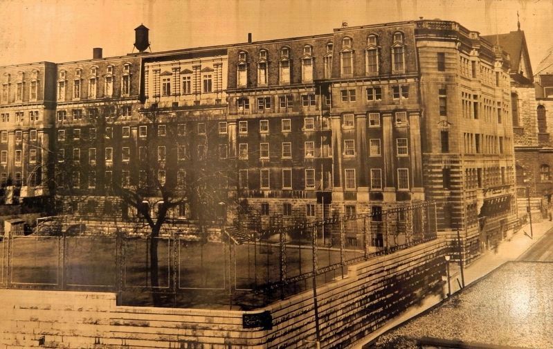 Marker detail: Saint-Marie College image. Click for full size.