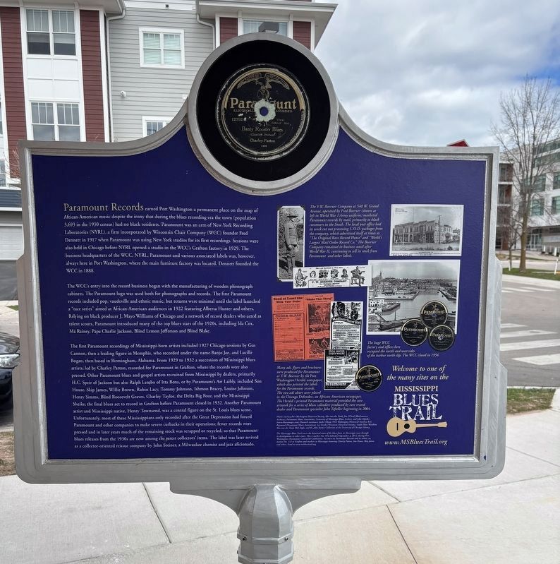 Paramount Records & F.W. Boerner Company Marker. Click for full size. Paramount Records & F.W. Boerner Company Marker image. Click for full size.