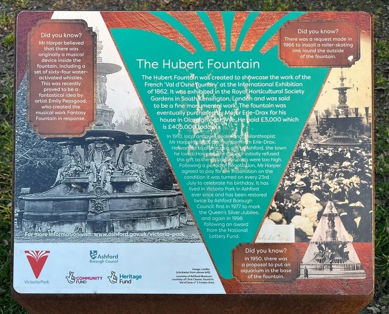 The Hubert Fountain Marker image. Click for full size.