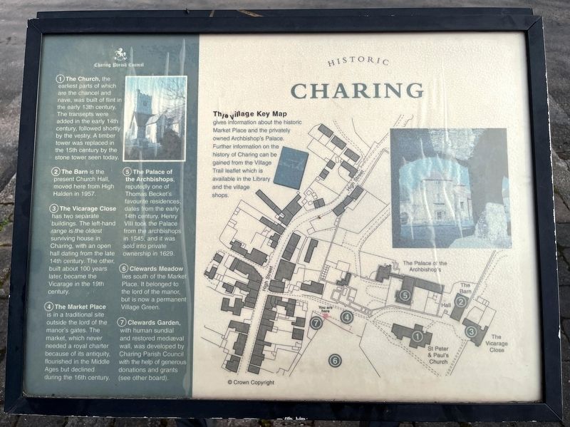 Historic Charing Marker. Click for full size. Historic Charing Marker image. Click for full size.