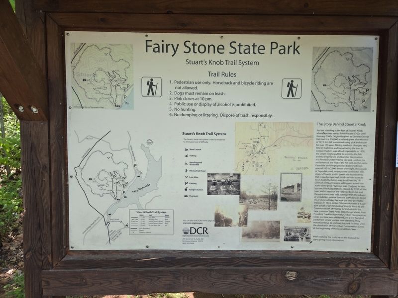 Full information kiosk and map containing The Story Behind Stuart's Knob Marker. Click for full size. Full information kiosk and map containing The Story Behind Stuart's Knob Marker image. Click for full size.