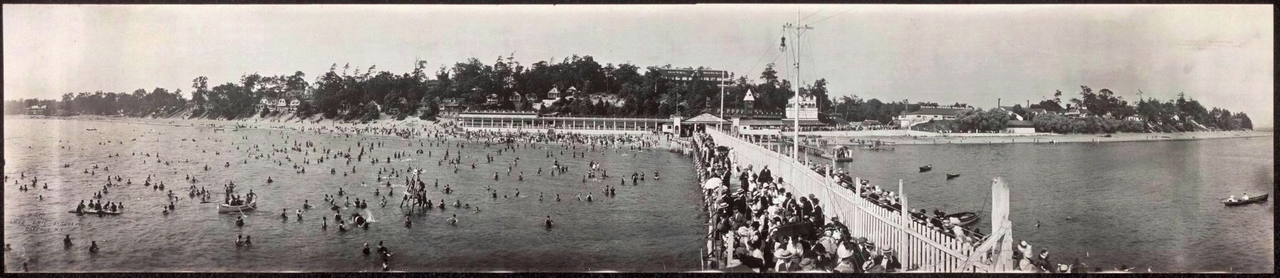 Crystal Beach, 1911, from the SS Canadianas wooden pier. Click for full size. Crystal Beach, 1911, from the SS Canadianas wooden pier image. Click for full size.