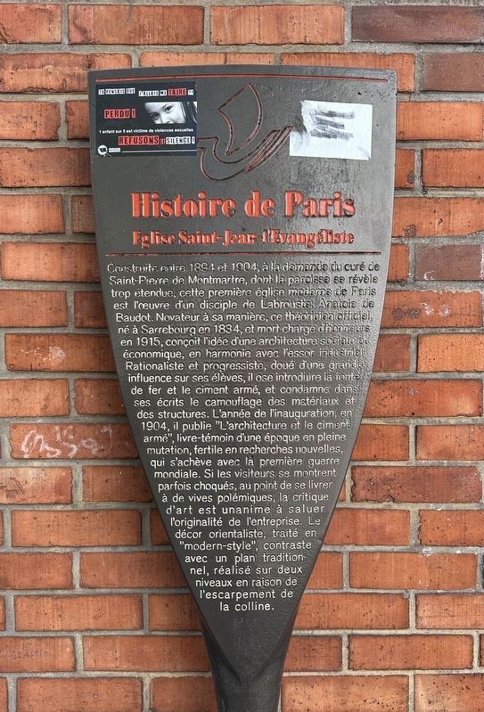 Eglise Saint-Jean-l�Evang�liste Marker image. Click for full size.