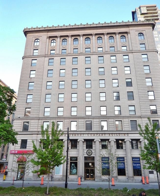 Canada Cement Company Building (<i>west/front elevation</i>). Click for full size. Canada Cement Company Building (<i>west/front elevation</i>) image. Click for full size.