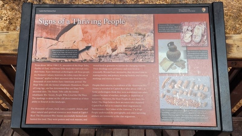 Signs of a Thriving People Marker. Click for full size. Signs of a Thriving People Marker image. Click for full size.
