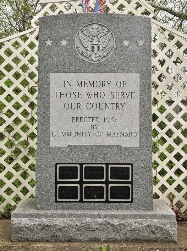 Maynard Community Veterans Memorial image. Click for full size.