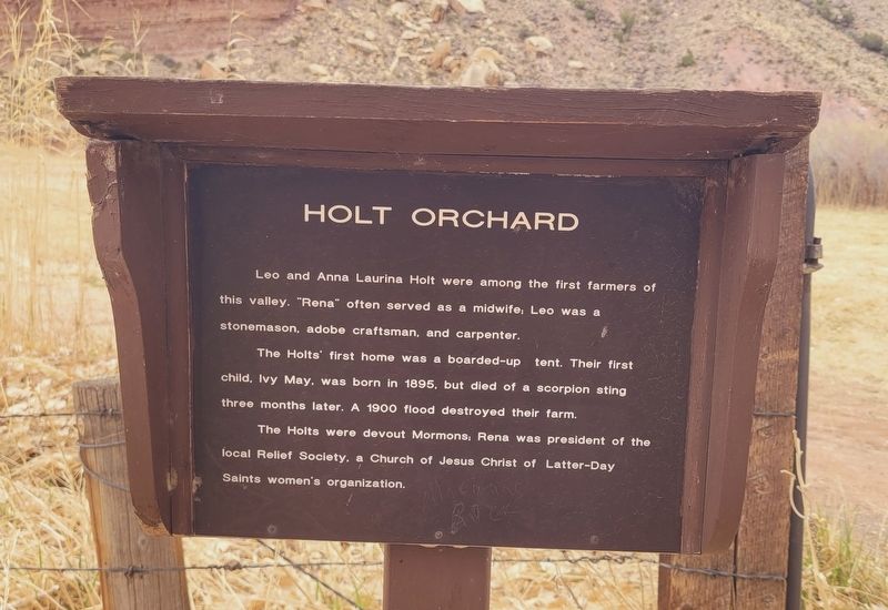 Holt Orchard Marker image. Click for full size.
