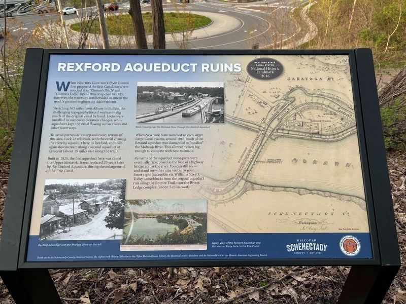 Rexford Aqueduct Ruins Marker. Click for full size. Rexford Aqueduct Ruins Marker image. Click for full size.