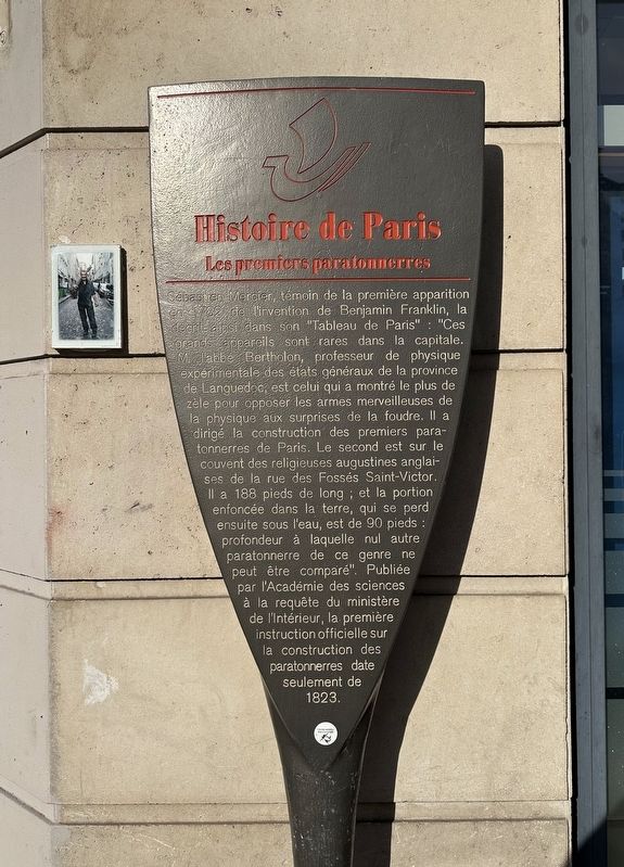 Les premieres paratonnerres / The First Lightning Rods Marker image. Click for full size.