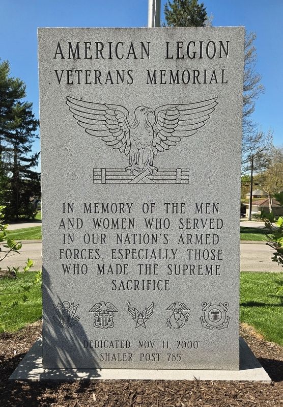 American Legion Veterans Memorial image. Click for full size.