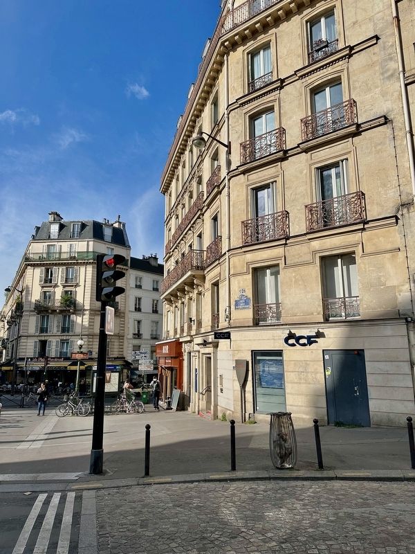 Les premieres paratonnerres / The First Lightning Rods Marker - wide view image. Click for full size.