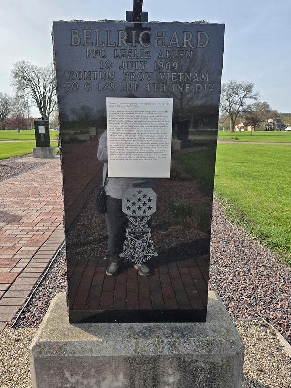 Veterans Plaza - Medal of Honor Veterans Walkway Marker. Click for full size. Veterans Plaza - Medal of Honor Veterans Walkway Marker image. Click for full size.