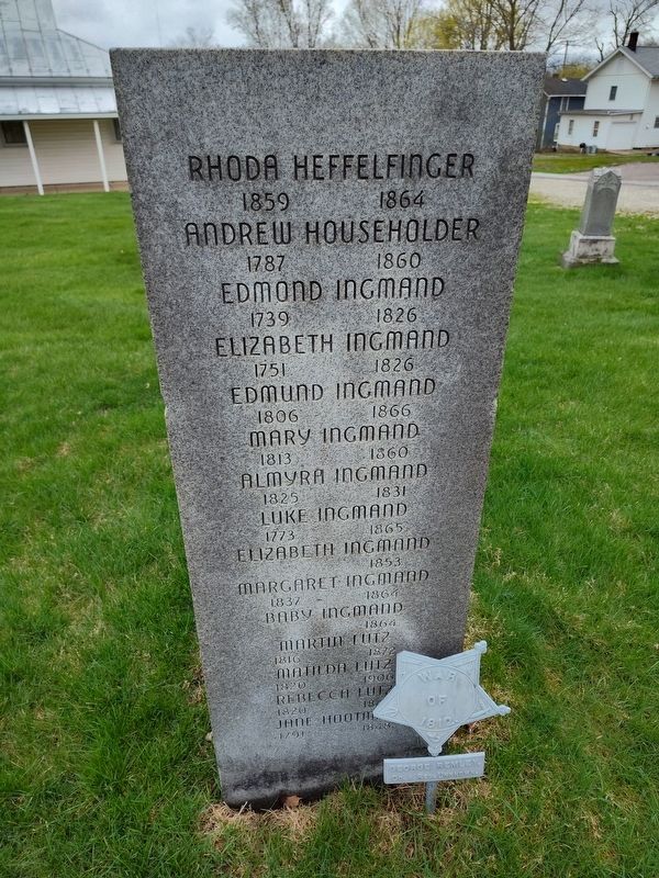 Methodist Church Graveyard Marker. Click for full size. Methodist Church Graveyard Marker image. Click for full size.