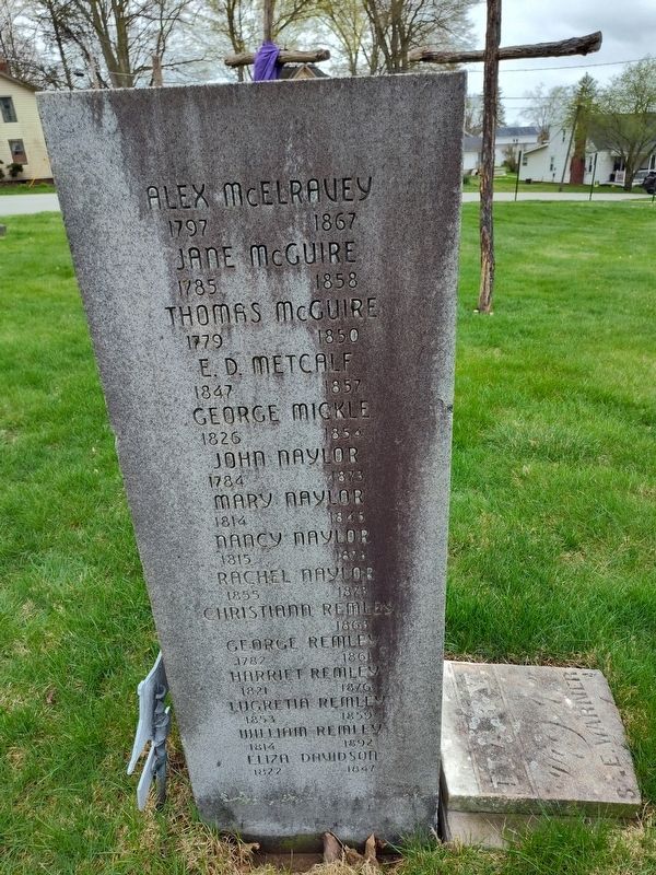 Methodist Church Graveyard Marker. Click for full size. Methodist Church Graveyard Marker image. Click for full size.