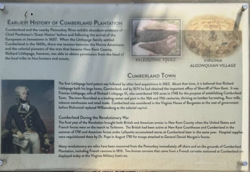 Earliest History of Cumberland Plantation Marker. Click for full size. Earliest History of Cumberland Plantation Marker image. Click for full size.