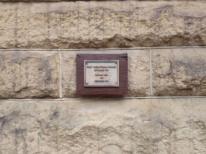 First Presbyterian Church Bell Marker. Click for full size. First Presbyterian Church Bell Marker image. Click for full size.