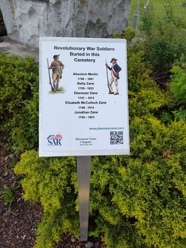 Revolutionary War Soldiers Buried in this Cemetery Marker image. Click for full size.