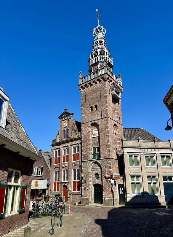 Speeltoren / Bell Tower and marker. Click for full size. Speeltoren / Bell Tower and marker image. Click for full size.