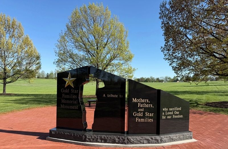 Gold Star Families Memorial Monument. Click for full size. Gold Star Families Memorial Monument image. Click for full size.