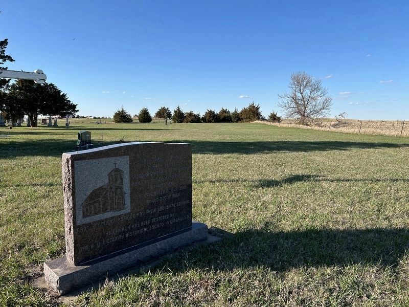 Marker near the original site of Holy Trinity Church, from the south. Click for full size. Marker near the original site of Holy Trinity Church, from the south image. Click for full size.