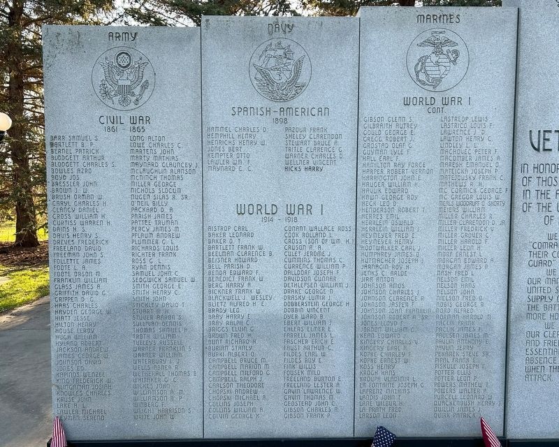Kimball Veterans Memorial image. Click for full size.