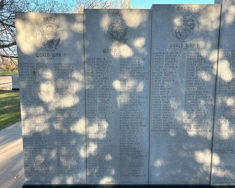 Kimball Veterans Memorial image. Click for full size.