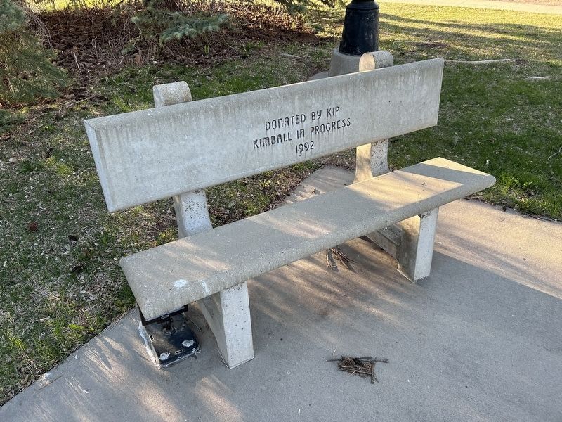 Northwest Kimball Veterans Memorial Bench image. Click for full size.