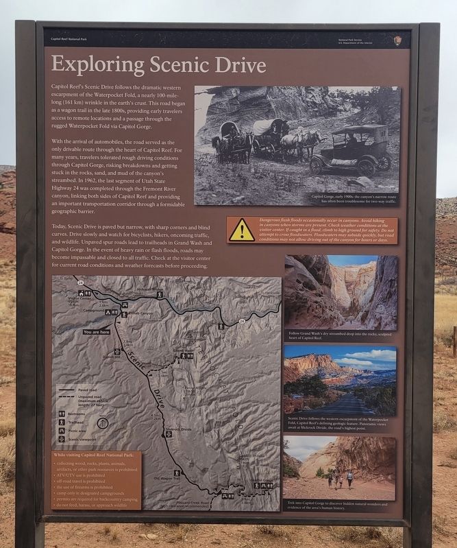 Exploring Scenic Drive Marker. Click for full size. Exploring Scenic Drive Marker image. Click for full size.