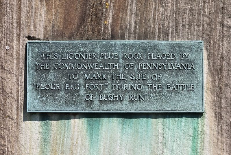 The Site of the "Flour Bag Fort" Marker. Click for full size. The Site of the "Flour Bag Fort" Marker image. Click for full size.