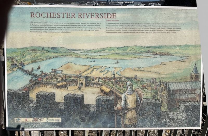 Rochester Riverside Marker. Click for full size. Rochester Riverside Marker image. Click for full size.