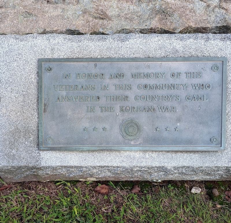 Korean War Plaque image. Click for full size.