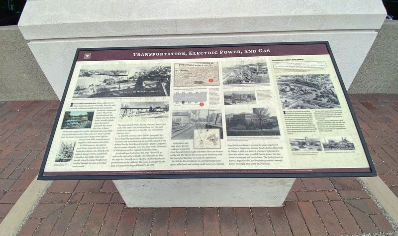 Transportation, Electric Power, and Gas Marker. Click for full size. Transportation, Electric Power, and Gas Marker image. Click for full size.