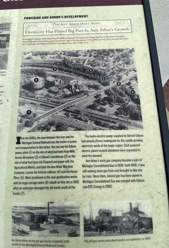 Transportation, Electric Power, and Gas Marker. Click for full size. Transportation, Electric Power, and Gas Marker image. Click for full size.