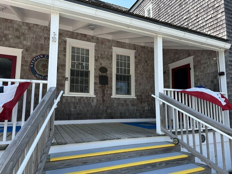 U.S. Life Saving Station No.35 (Tatham Life Saving Station) Marker - wide view image. Click for full size.