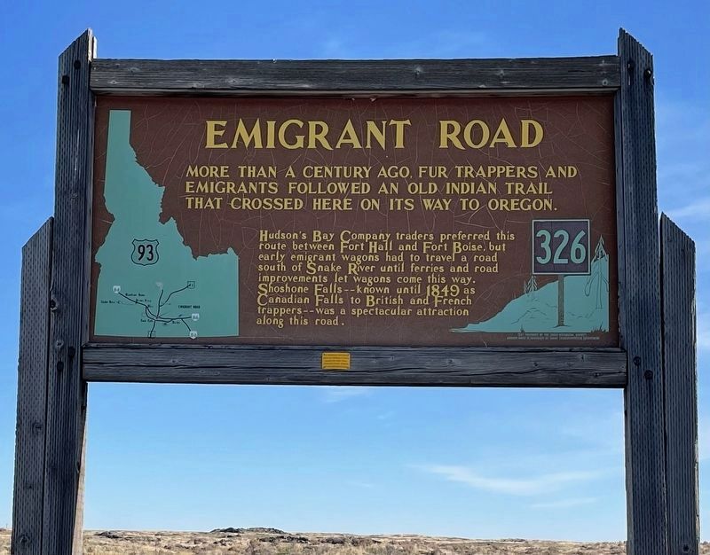 Emigrant Road Marker image. Click for full size.