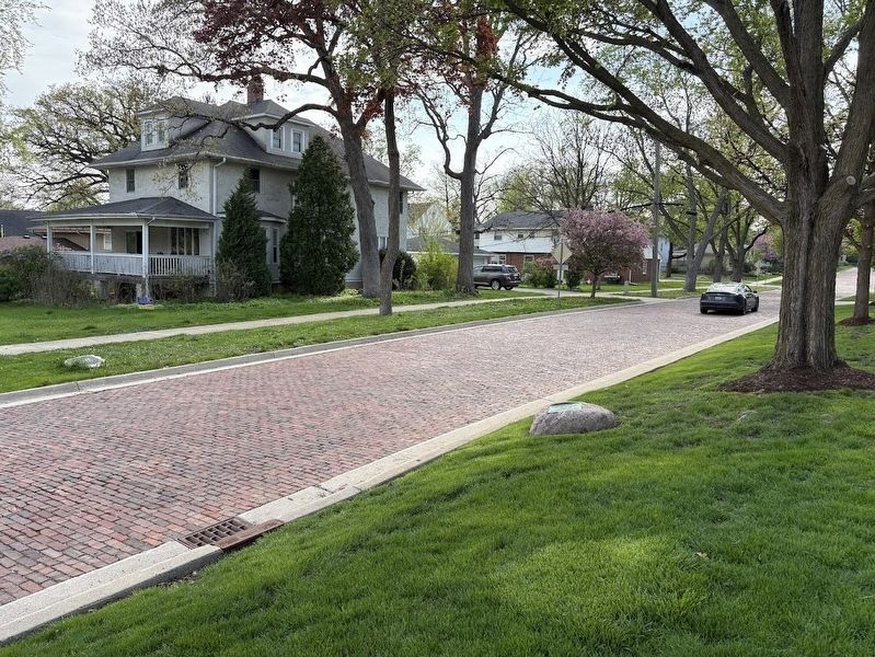 Historic Brick Street Area Marker. Click for full size. Historic Brick Street Area Marker image. Click for full size.