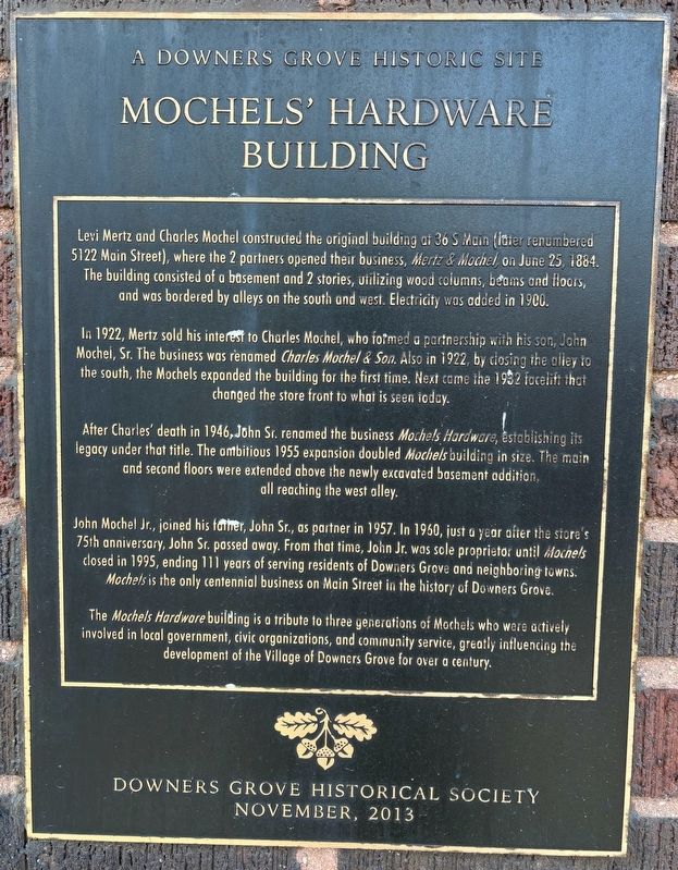 Mochels' Hardware Building Marker. Click for full size. Mochels' Hardware Building Marker image. Click for full size.